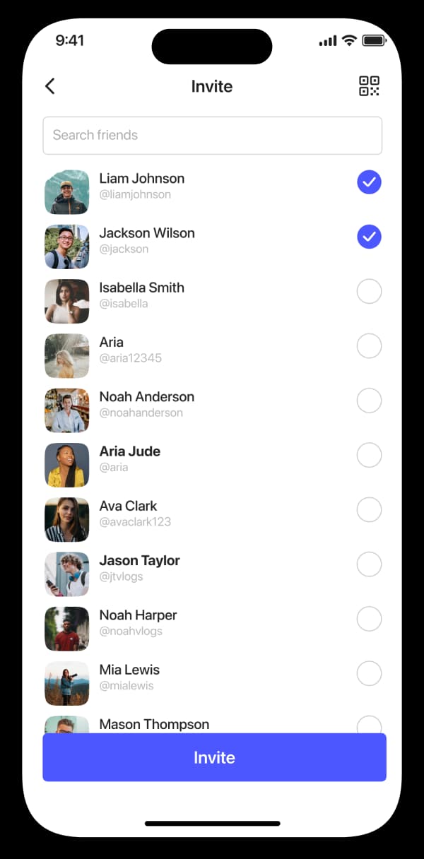 Invite anyone instantly